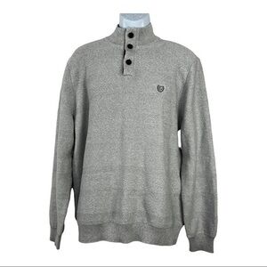 Chaps Men Sweater Long Sleeve Pullover Gray Sz XL